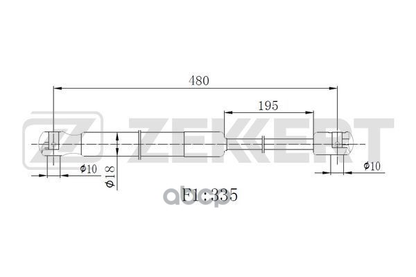 

Пружина Газовая Багажника Kia Picanto 04- Zekkert арт. GF2518