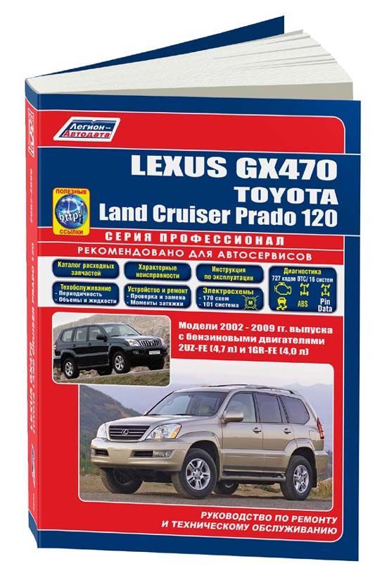 

Lexus GX470 & Toyota Land Cruiser Prado 120 2002-09 бенз 2UZ-FE (4,7) 1GR-FE (4,0...
