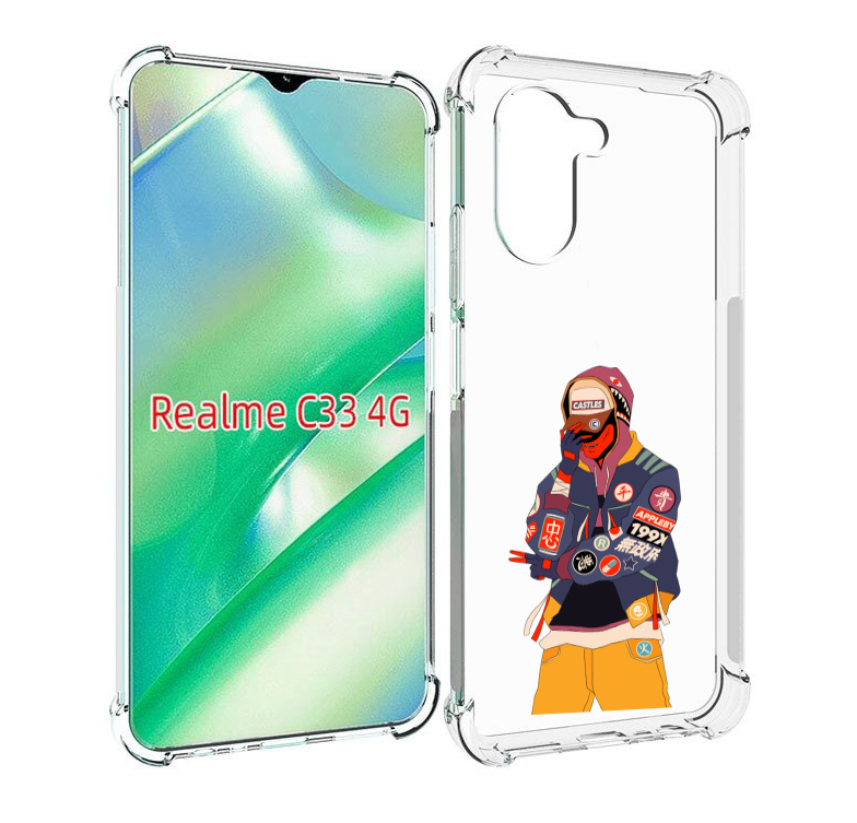 

Чехол MyPads модник для Realme C33 4G, Прозрачный, Tocco
