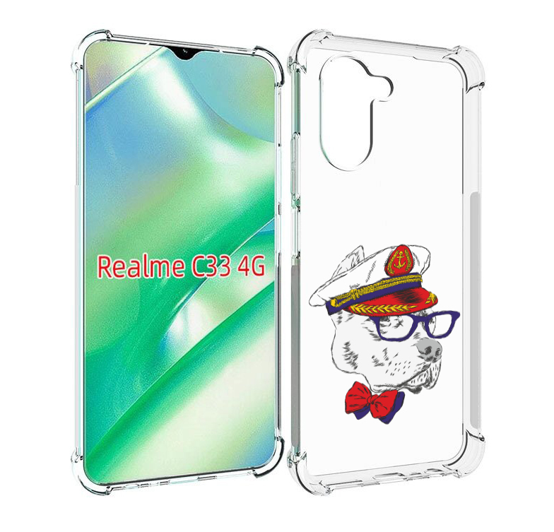 

Чехол MyPads бульдог для Realme C33 4G, Прозрачный, Tocco