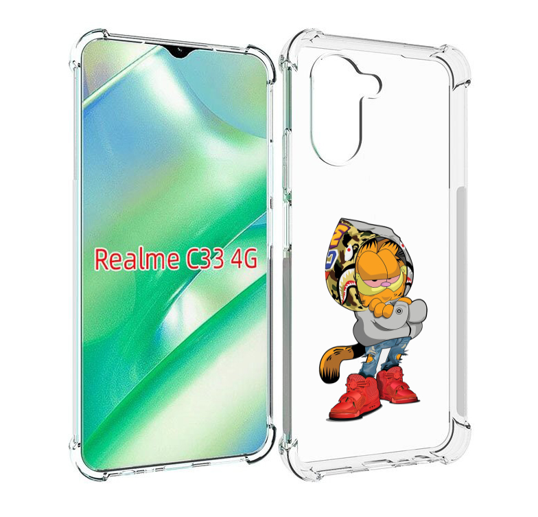 

Чехол MyPads модный-котяра детский для Realme C33 4G, Прозрачный, Tocco