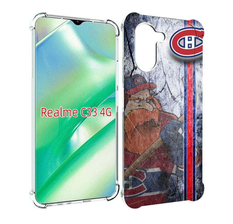 

Чехол MyPads монреаль канадиенс для Realme C33 4G, Прозрачный, Tocco