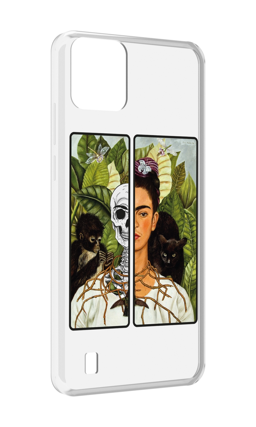 

Чехол MyPads сдвоенная картинка девушка скелет для Blackview A55, Прозрачный, Tocco