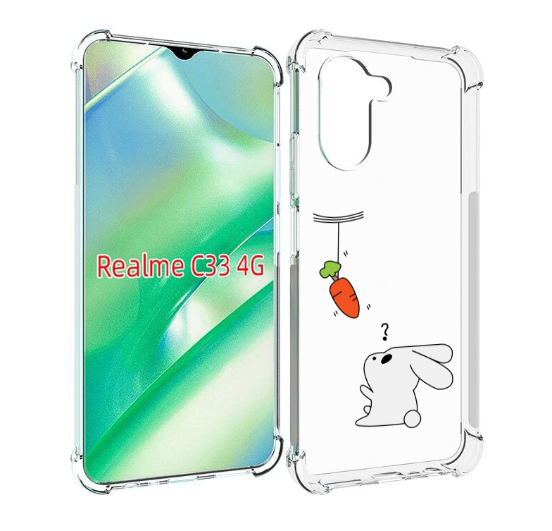 

Чехол MyPads морковка детский для Realme C33 4G, Прозрачный, Tocco