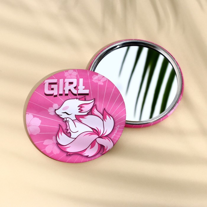 Зеркало GIRL диаметр 7 см зеркало lovely duck розовый