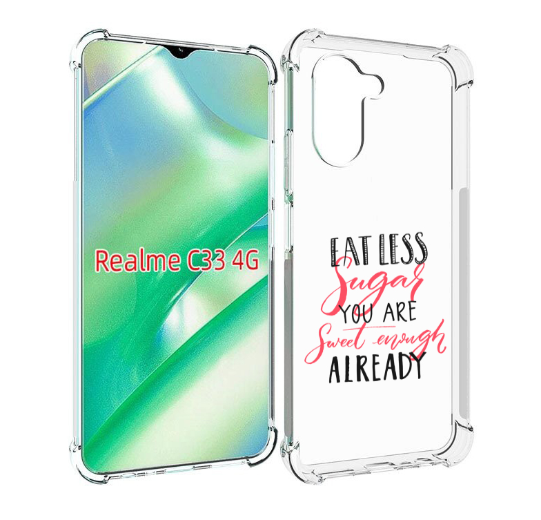 

Чехол MyPads мотивация-цитаты для Realme C33 4G, Прозрачный, Tocco