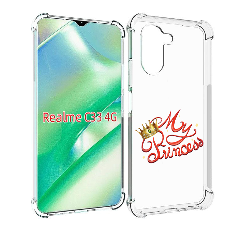 

Чехол MyPads моя-принцесска детский для Realme C33 4G, Прозрачный, Tocco