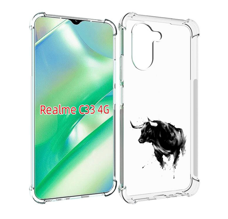 

Чехол MyPads бык для Realme C33 4G, Прозрачный, Tocco