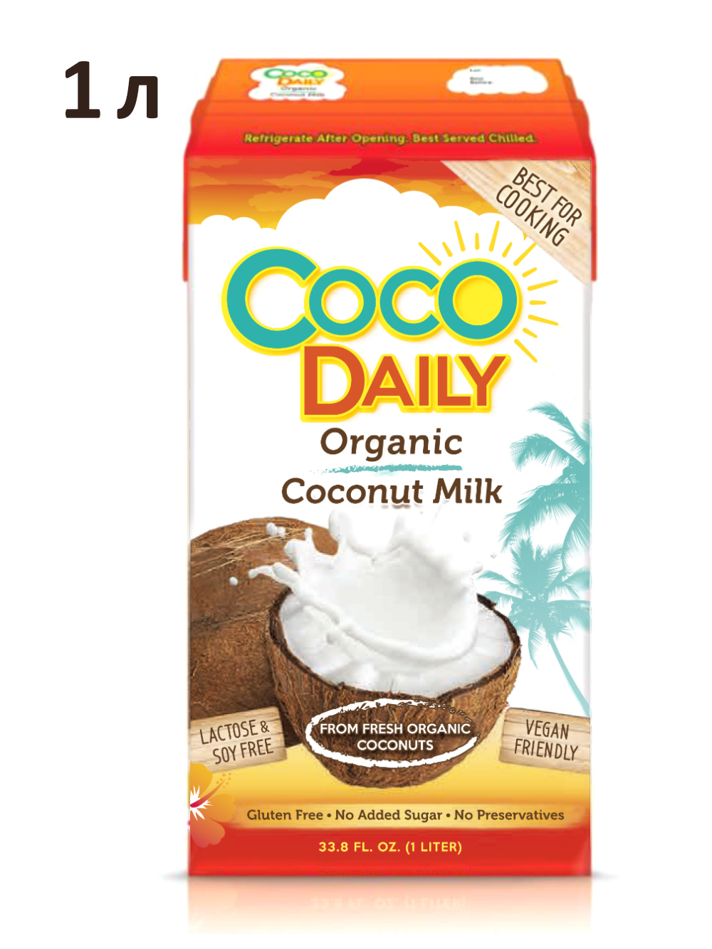 Молоко кокосовое Coco Daily жирность 17-19% 1 л