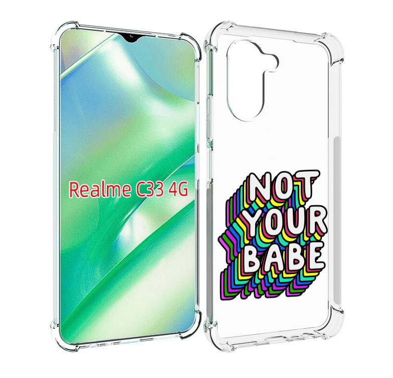 

Чехол MyPads не-твоя-девочка для Realme C33 4G, Прозрачный, Tocco