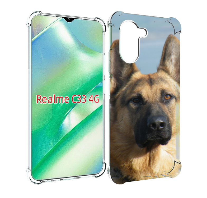 

Чехол MyPads немецкая овчарка для Realme C33 4G, Прозрачный, Tocco