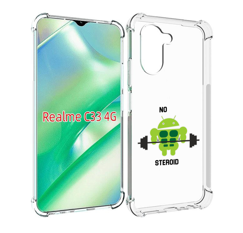 Чехол MyPads нет-стероидам для Realme C33 4G