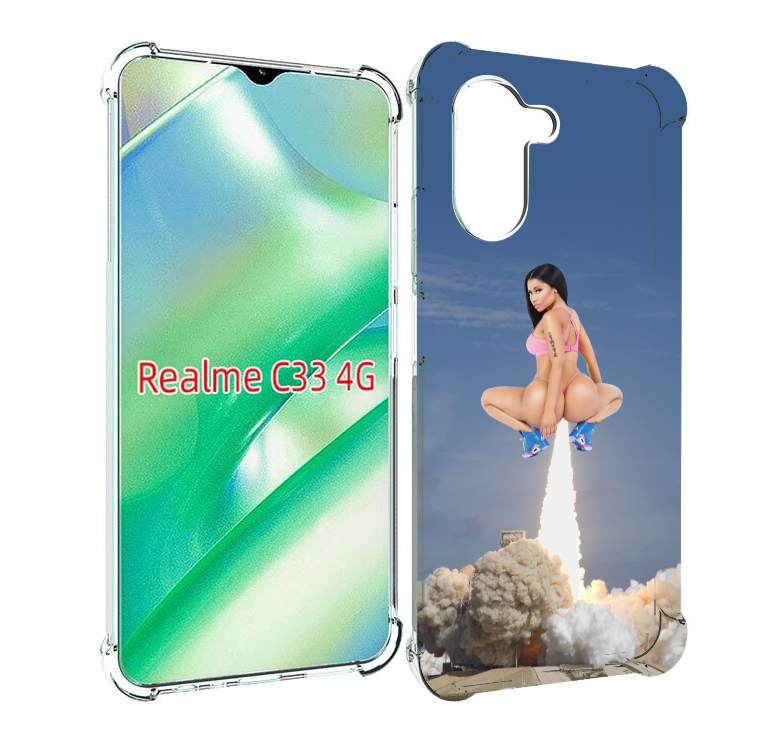 

Чехол MyPads ники-минаж-ракета детский для Realme C33 4G, Прозрачный, Tocco
