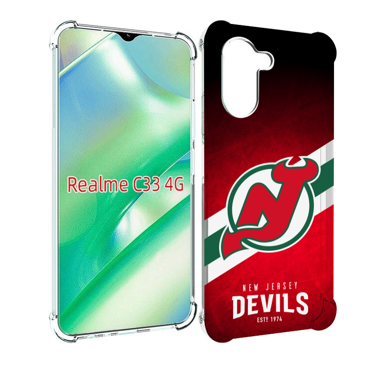 

Чехол MyPads нью джерси девилз для Realme C33 4G, Прозрачный, Tocco