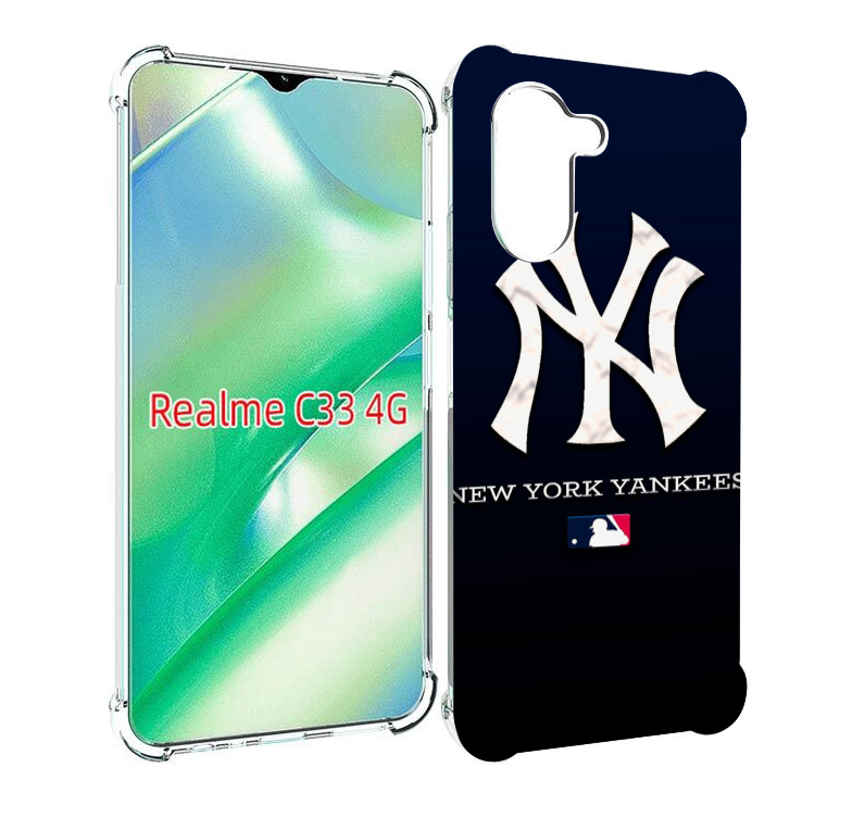 

Чехол MyPads нью оирк янкис беисбол для Realme C33 4G, Прозрачный, Tocco