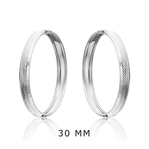

Серьги конго из серебра PLATINA jewelry 02-4801-00-000-0200-68, 02-4801-00-000-0200-68