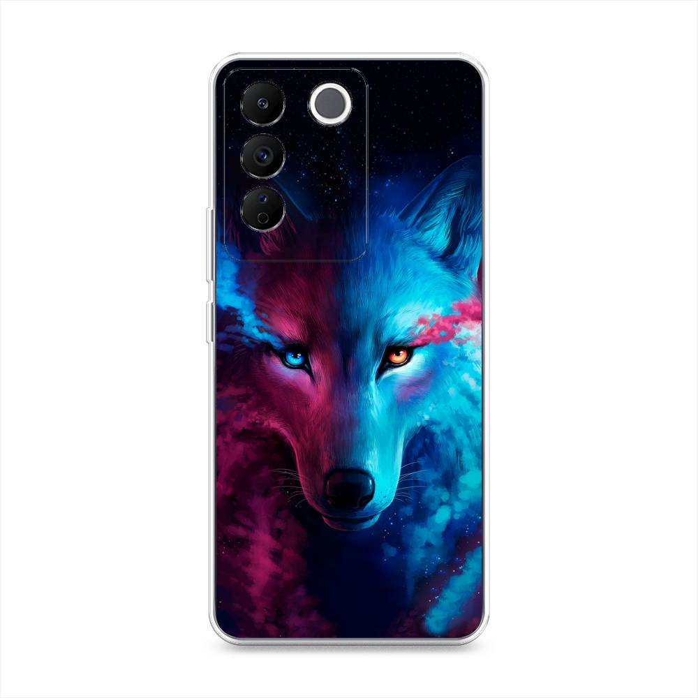 

Силиконовый чехол "Волшебный волк" на Vivo V27e, Черный