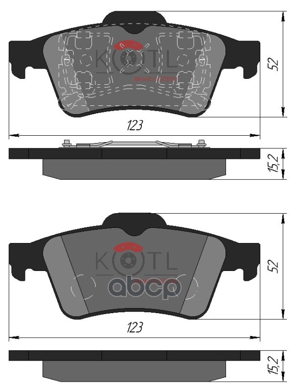 

Тормозные колодки KOTL задние 3292kt