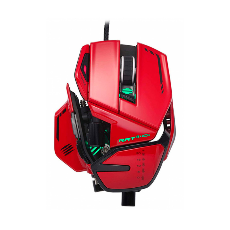 фото Игровая мышь mad catz mad catz r.a.t. 8+ adv red (mr06dcinrd000-0)