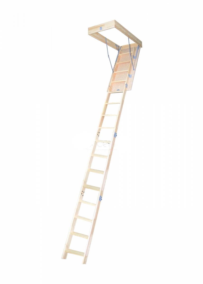 чердачная лестница деревянная лесенка чл 15 60х120х280 см Чердачная лестница Лесенка ЧЛ-22 60x120