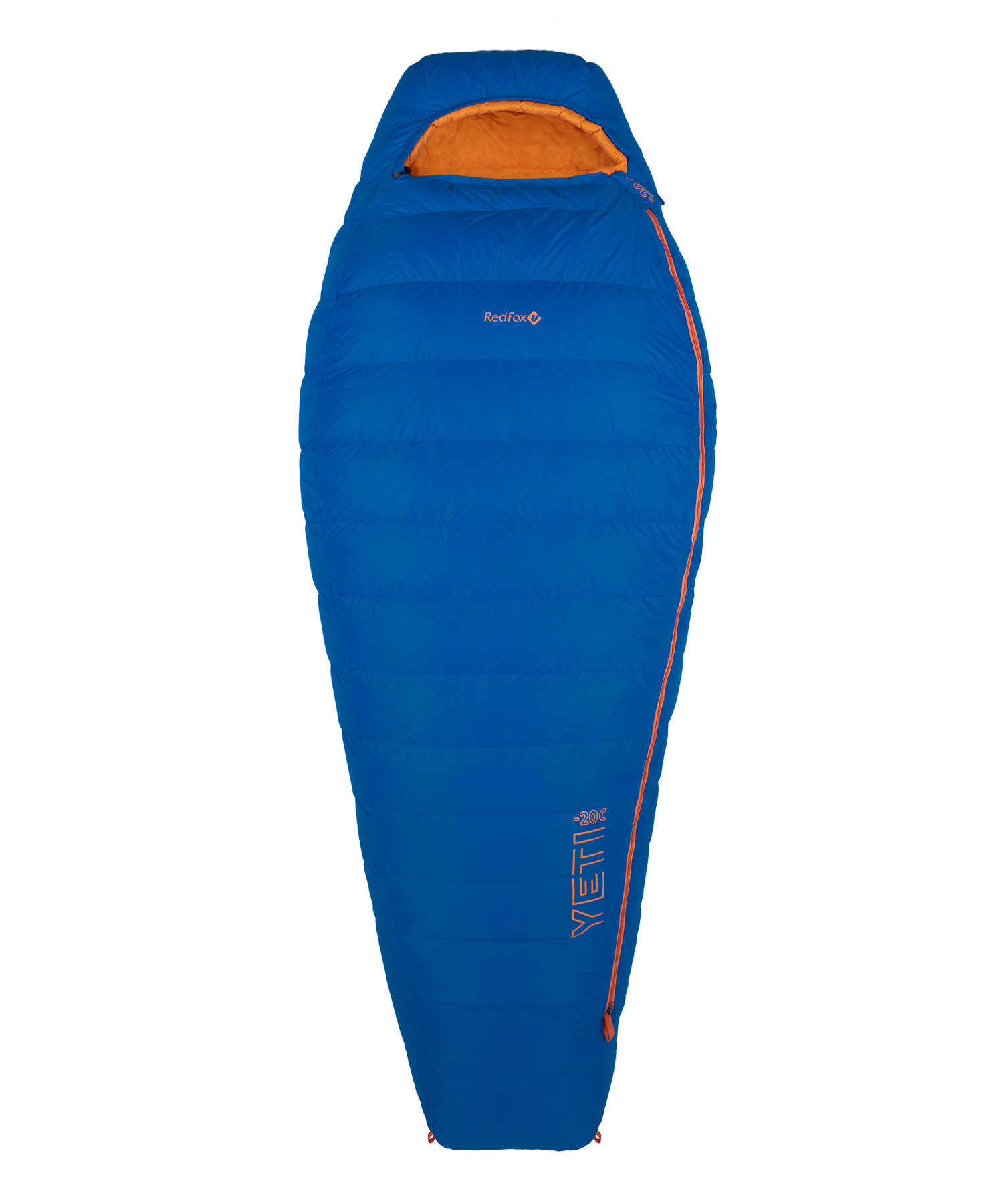 Спальный мешок Red Fox Yeti минус 20C Regular, синий,оранж правый
