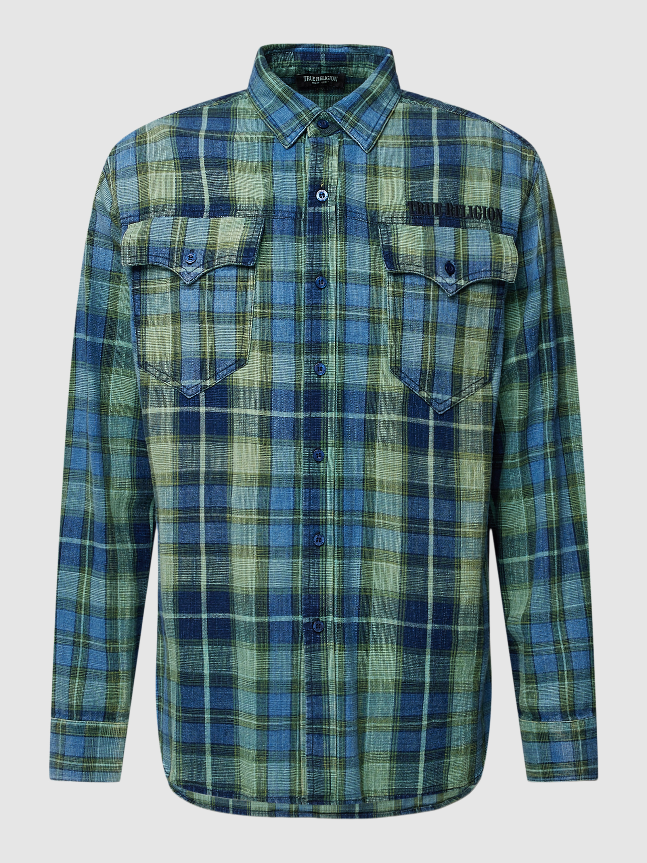 

Рубашка мужская True Religion 1774739 голубая XL (доставка из-за рубежа), Голубой, 1774739