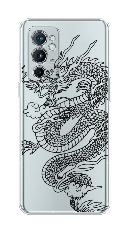 

Чехол на OnePlus 9RT "Большой китайский дракон", Черный;серый, 152050-1
