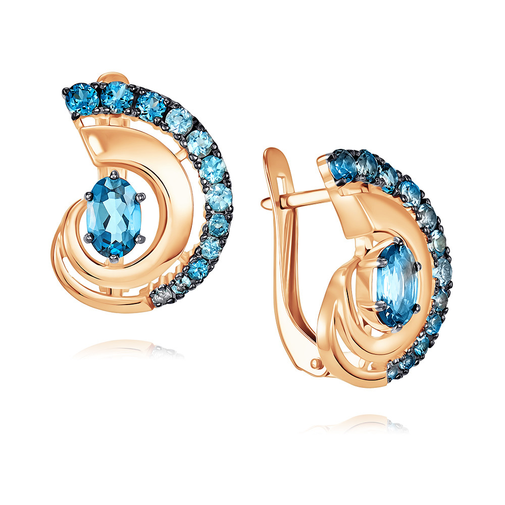 

Серьги из красного золота ADAMAS 24041045/01-А50Ч-660, топаз, 24041045/01-А50Ч-660