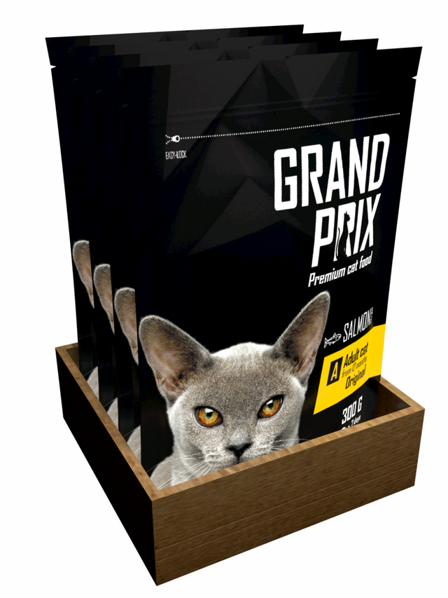 

Сухой корм для кошек Grand prix Adult Original, лосось, 4шт, 1.2кг, Adult Original