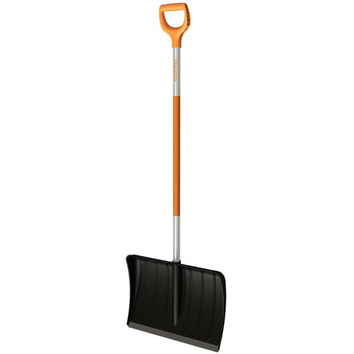 фото Лопата для уборки снега fiskars 1026791 53,5 см с черенком