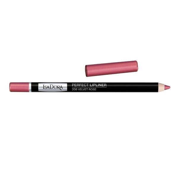 

Карандаш для губ IsaDora "Perfect Lipliner", тон 206 Velvet Rose,1.2 г