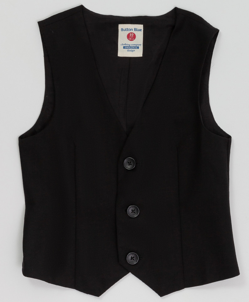 

Жилет детский Button Blue 220BBBS4701, черный, 158, 220BBBS4701