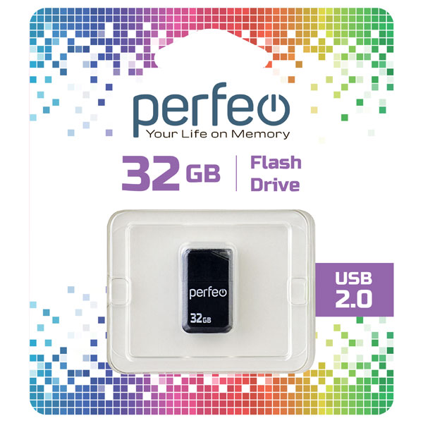 Флешка Perfeo M03 32ГБ Black (PF-M03B032)