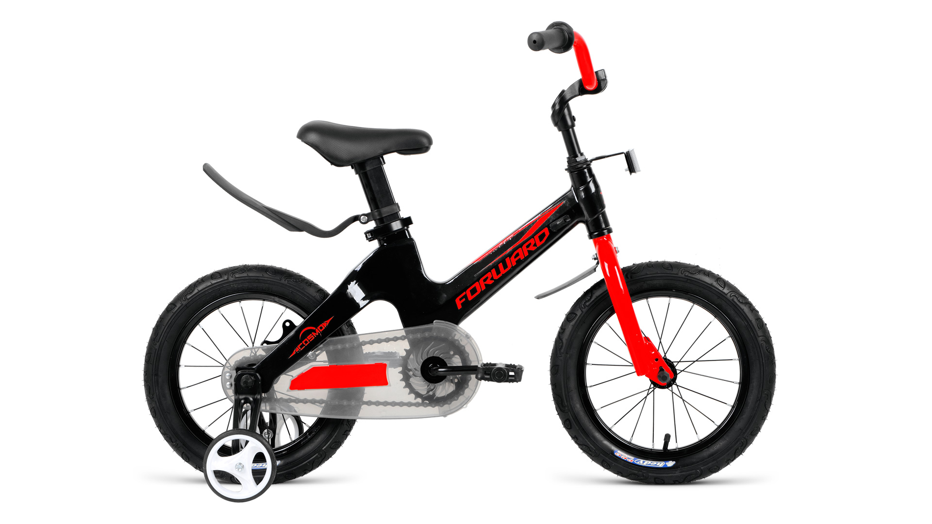 

Детский велосипед Forward Cosmo 12 2019 черный/красный, Cosmo 12