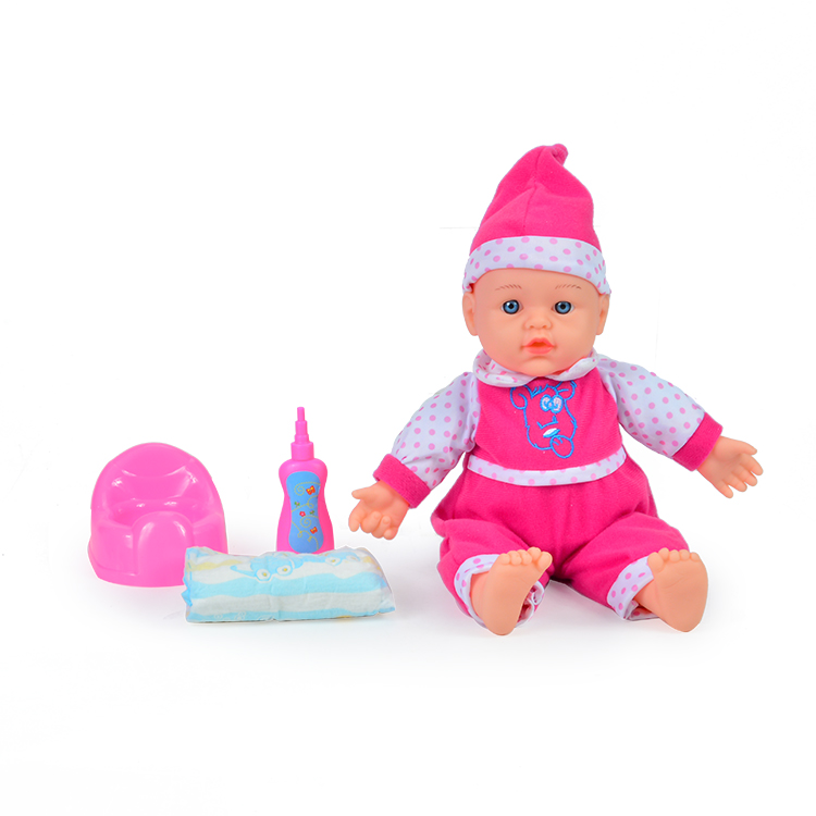 фото Пупс dolly toy с горшком и подгузником, 30 см