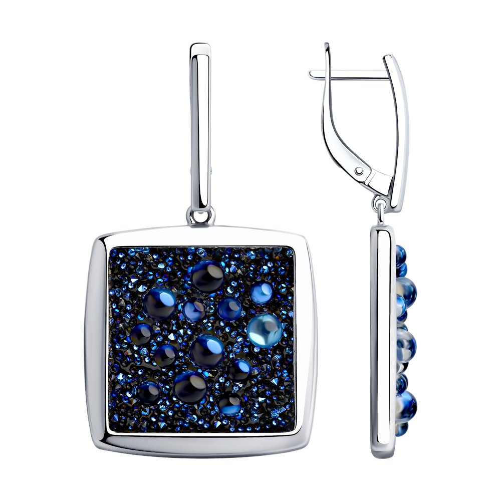 

Серьги женские из серебра SOKOLOV 94023809, фианит, 94023809