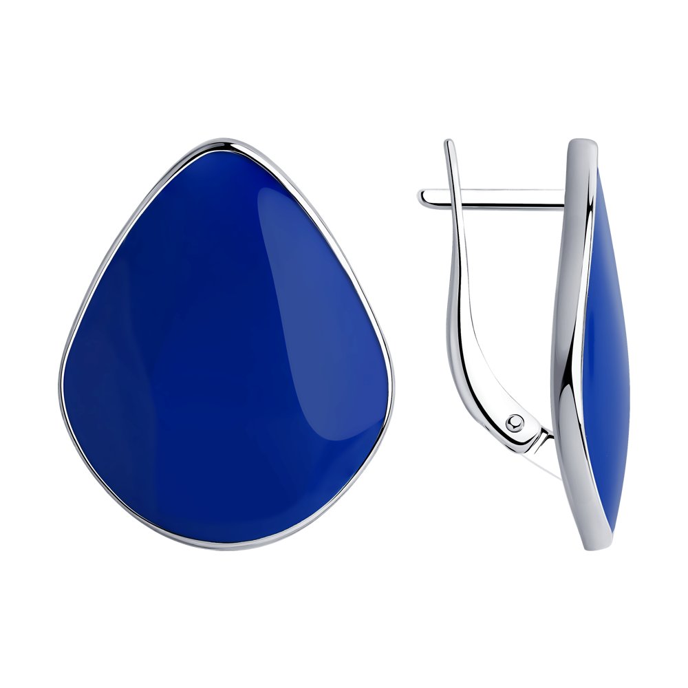 

Серьги женские из серебра SOKOLOV 94024062, эмаль, 94024062