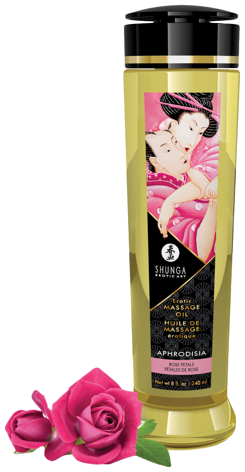 Массажное масло Shunga с ароматом розы Aphrodisia 240 мл
