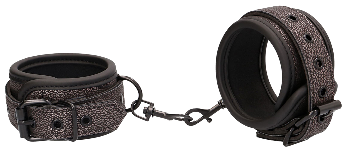 Наручники Elegant Hand Cuffs на карабинах Shots Media BV серые