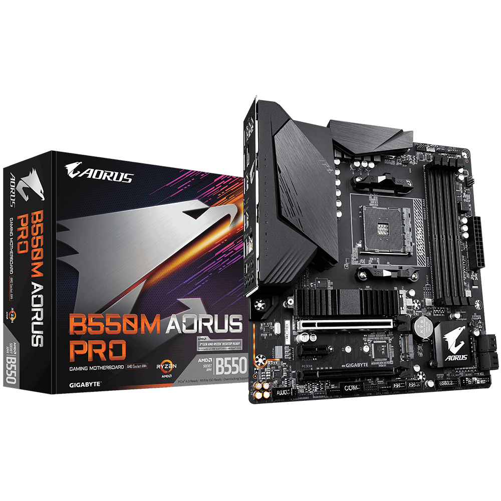 фото Материнская плата gigabyte b550m aorus pro