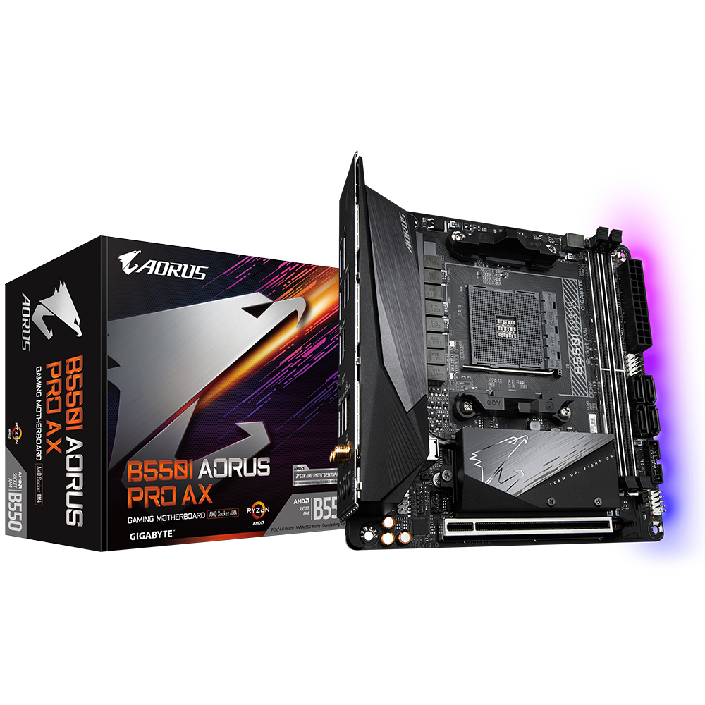 фото Материнская плата gigabyte b550i aorus pro ax