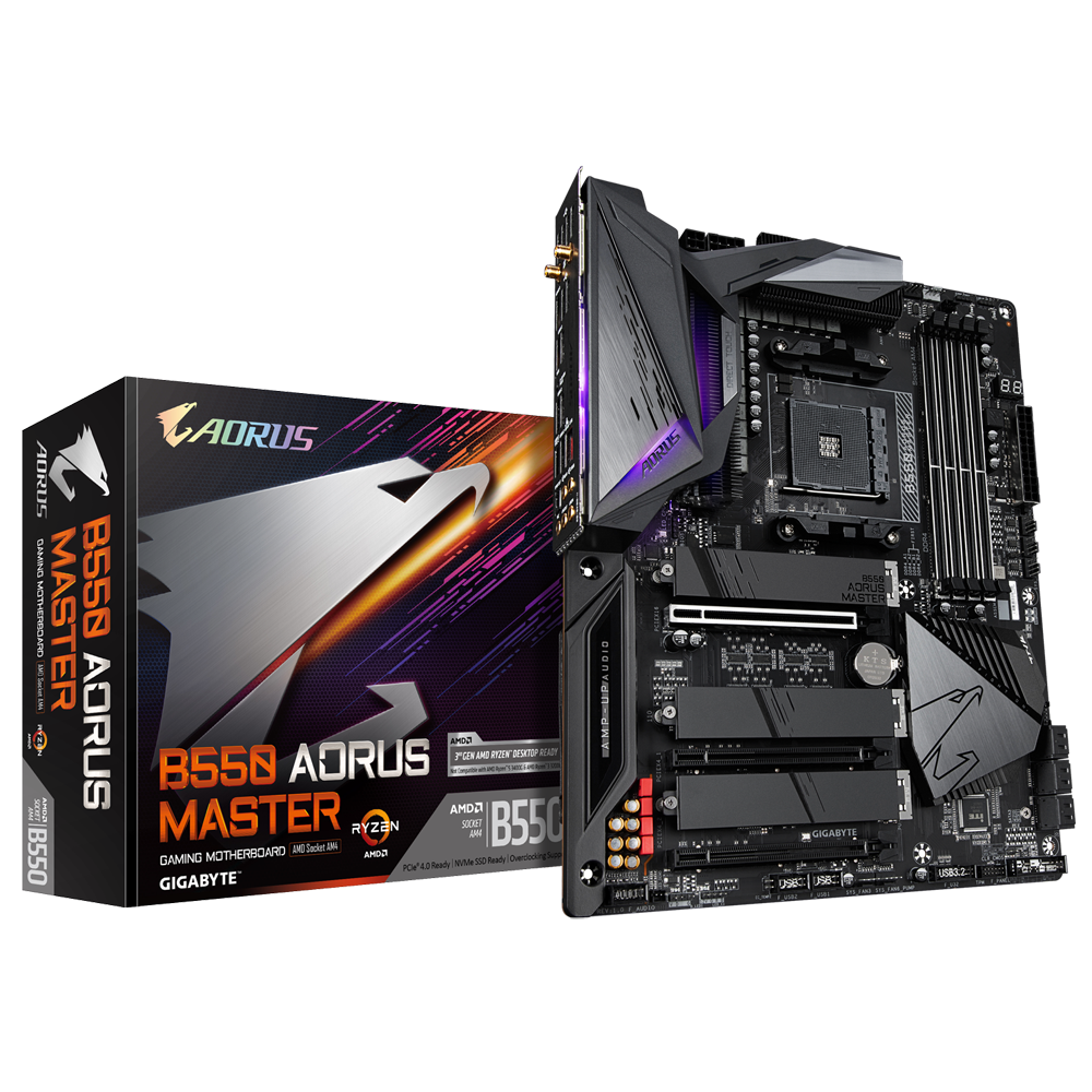 фото Материнская плата gigabyte b550 aorus master