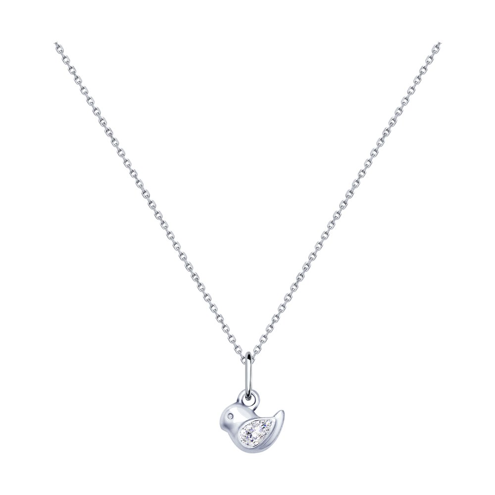 

Колье из серебра с фианитом 40 см SOKOLOV 94070220, 94070220