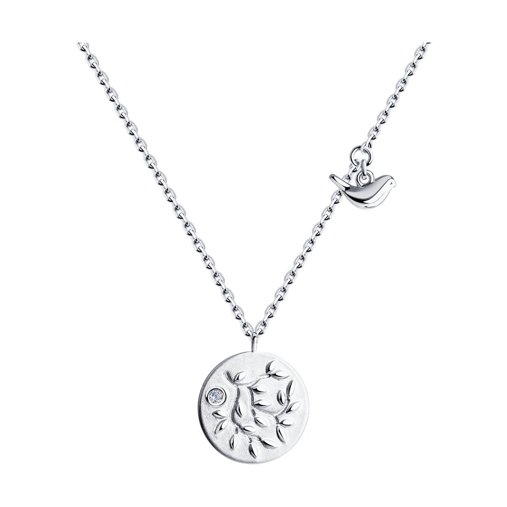 

Колье из серебра с фианитом 45 см SOKOLOV 94070330, 94070330