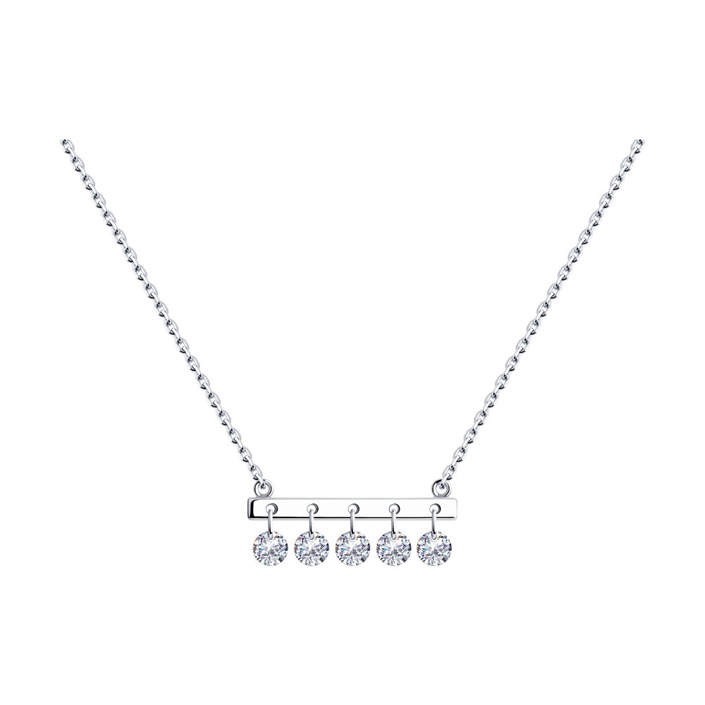 

Колье из серебра с фианитами 45 см SOKOLOV 94070352, 94070352