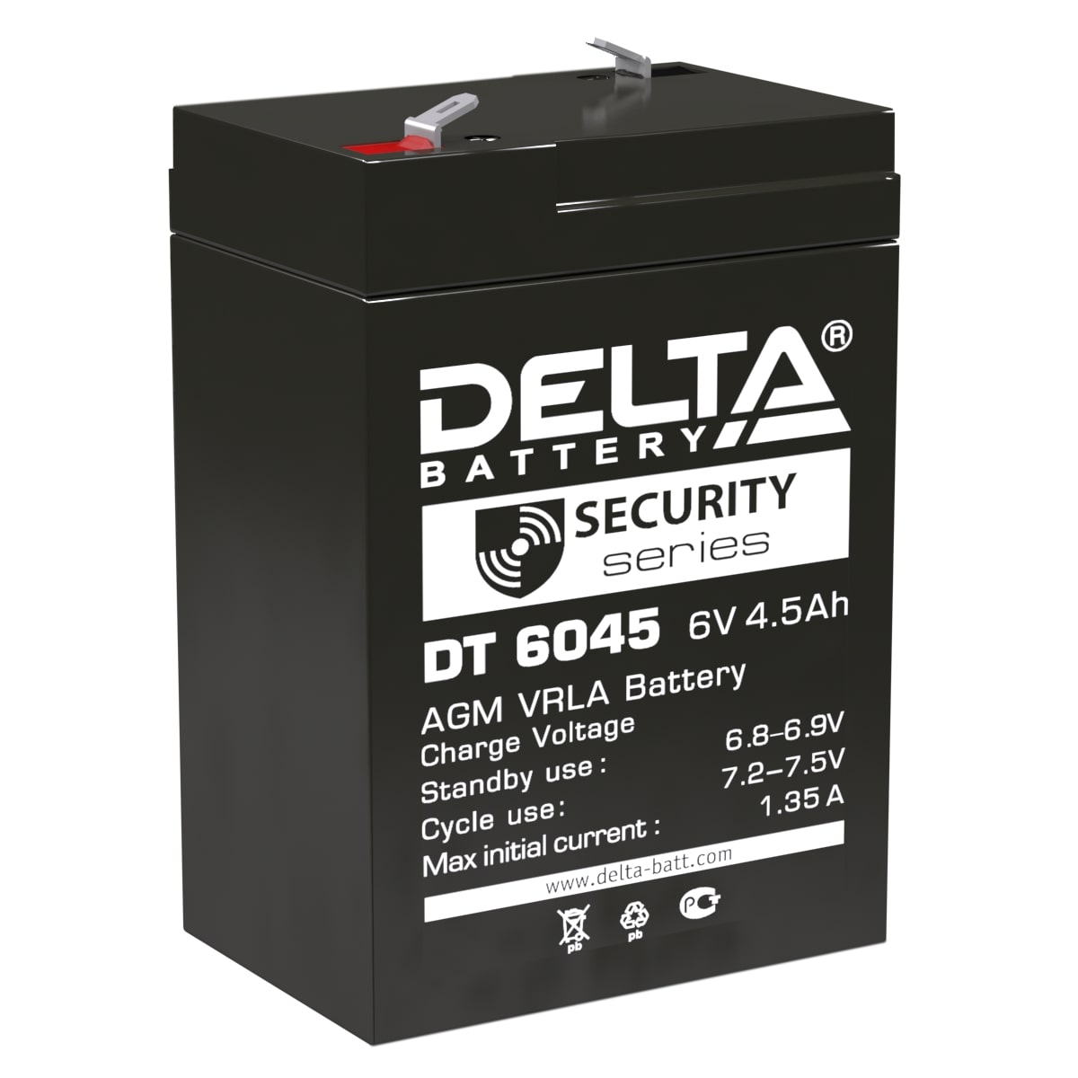 

Аккумулятор DELTA BATTERY 4 A/ч A универсальная полярность DT6045