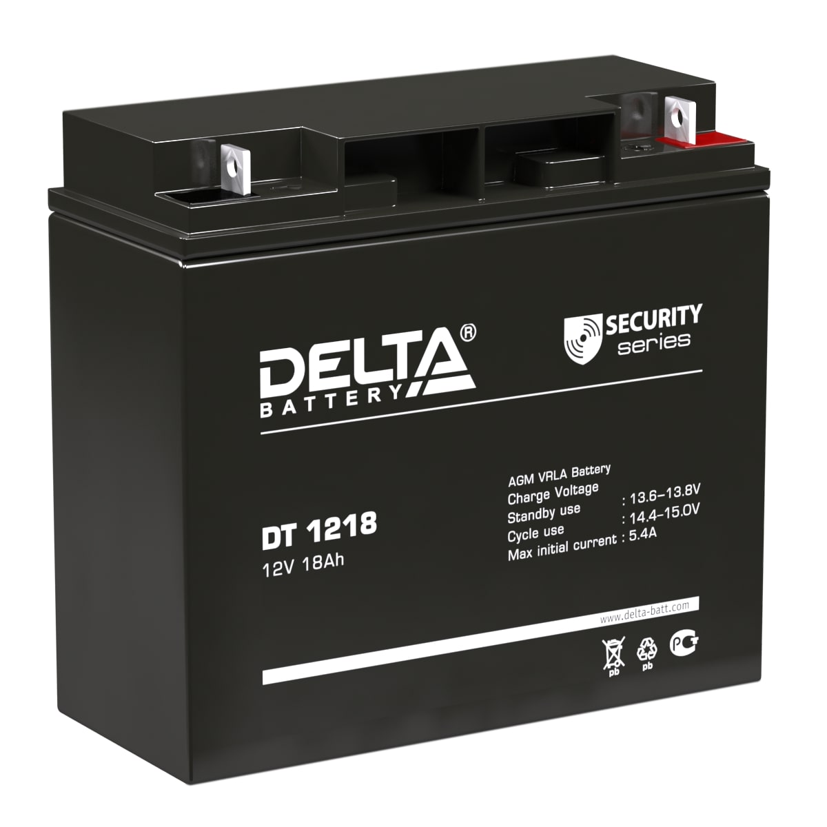 фото Аккумулятор delta dt 1218