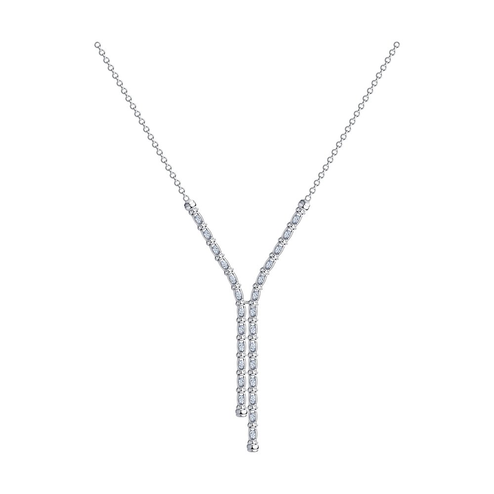 

Колье-галстук из серебра с фианитами 55 см SOKOLOV 94074557, 94074557