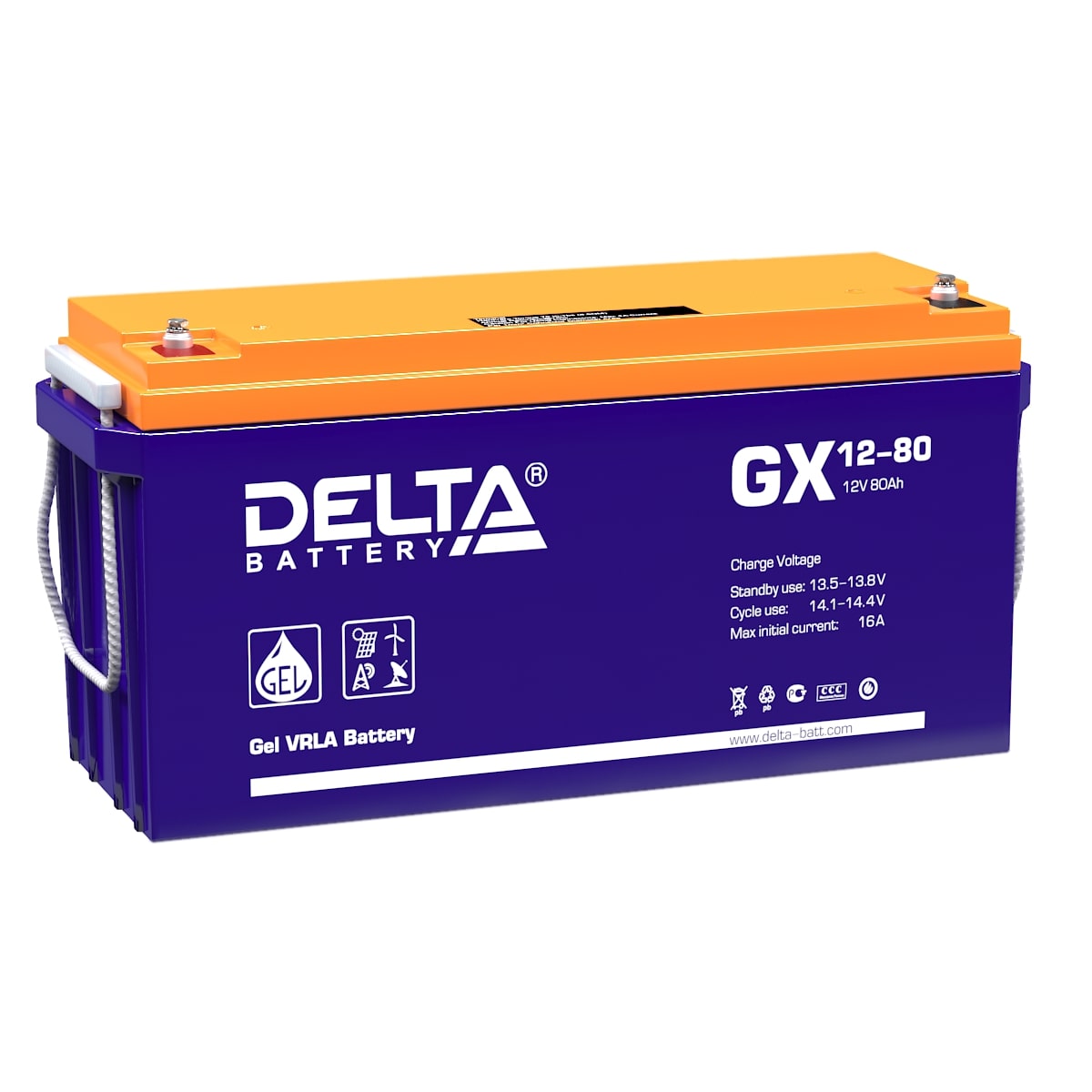 фото Аккумулятор delta gx 12-80