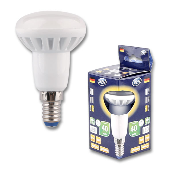 фото Лампочка светодиодная led, рефлектор е14 5w 2700k теплый свет rev